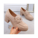 Vinceza W JAN177D suede shoes, beige (39)