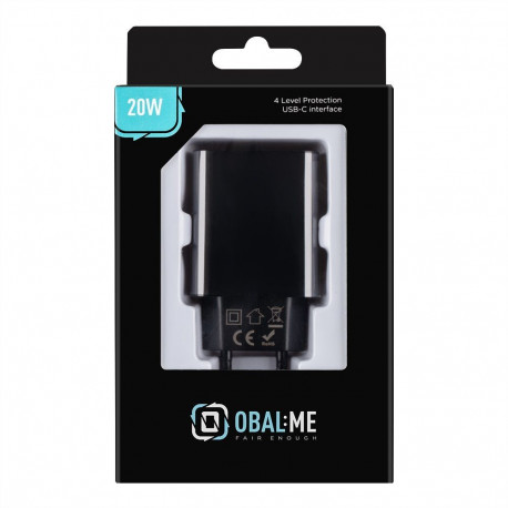 OBAL:ME Wall Charger USB-C 20W Black