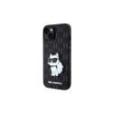 Karl Lagerfeld KLHCP14SSAKHPCK iPhone 14 6.1" black Saffiano Monogram Choupette