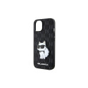 Karl Lagerfeld KLHCP14SSAKHPCK iPhone 14 6.1" black Saffiano Monogram Choupette