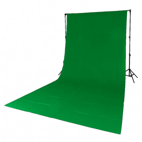 Genesis Gear Chromakey Backdrop green 180x280cm with 8.5cm sleeve for the crossbar