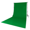 Genesis Gear Green Screen Chromakey Backdrop 180x280cm with 8.5cm Crossbar