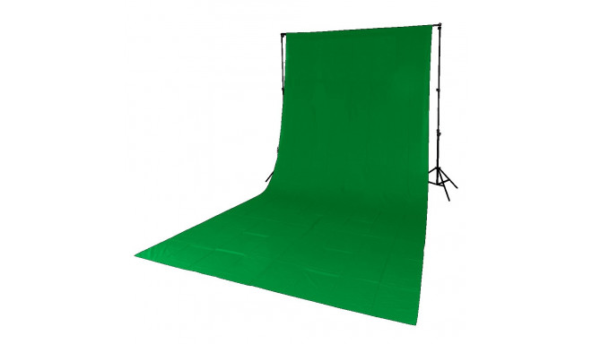 Genesis Gear Chromakey Backdrop green 180x280cm with 8.5cm sleeve for the crossbar