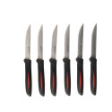Alpina - INOX stainless steel steak knife set 23 cm 6 pcs. (black)