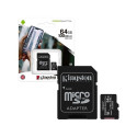 CARD MEM KINGSTON 64GB CL10 MICSDXC +ADP