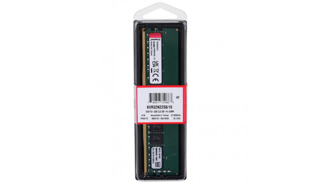 Kingston Technology KVR32N22S8/16 memory module 16 GB 1 x 16 GB DDR4 3200 MHz