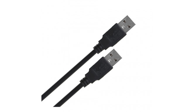 Lanberg CA-USBA-20CU-0010-BK USB cable 1m 2.0 USB A Black