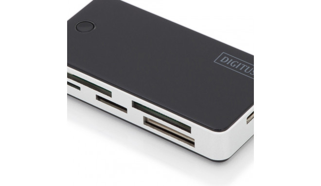 "DIGITUS Card Reader USB3.0, extern, schwarz-silber"