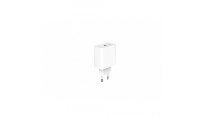 Power Delivery Charger USB-A USB-C 20W White