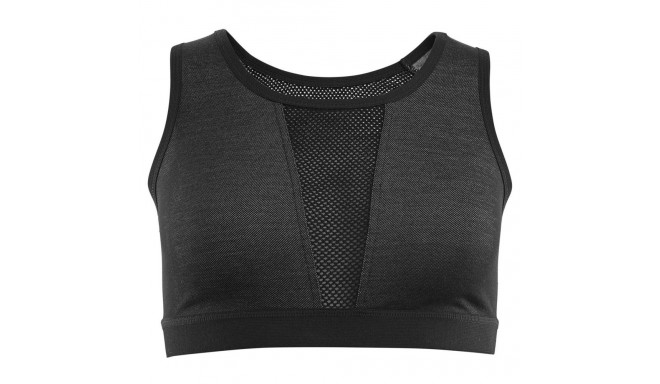 Wo FlexWool Sport top Jet Black rinnahoidja - XS