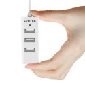 3-Port USB Hub Unitek Y-2146 Balts