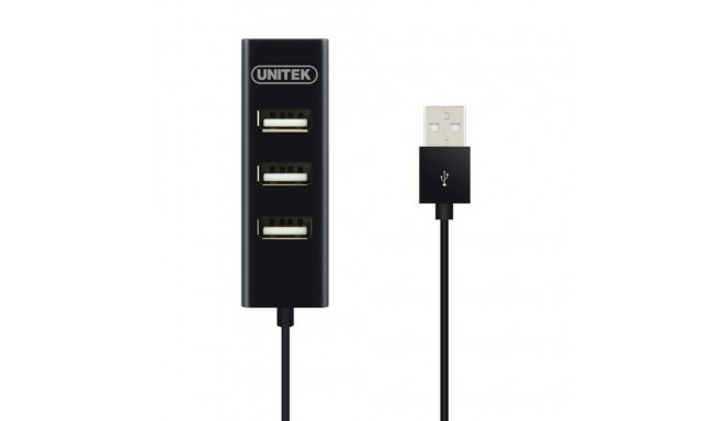 3-Port USB Hub Unitek Y-2140 Black
