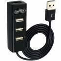 3-Port USB Hub Unitek Y-2140 Melns