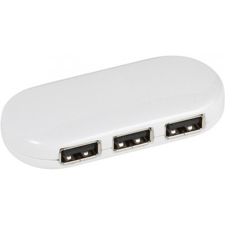 Vivanco USB hub 4-portu USB-C, balts (34305)