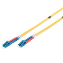 DIGITUS Fiber Optic Patch Cord, LC to LC Singlemode 09/125 µ, Duplex Length 2m