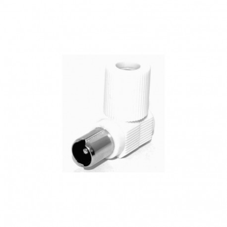 PremiumCord TV antenna connector IEC angled-M, 75 Ohm