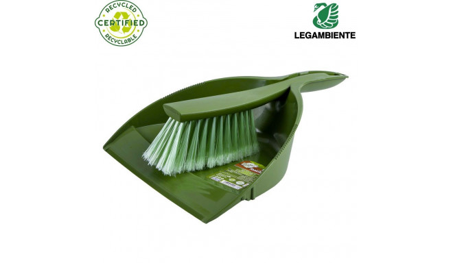 Tonkita ökoloogiline ümbert. plastist kühvli-harja komplekt, roheline, 1tk