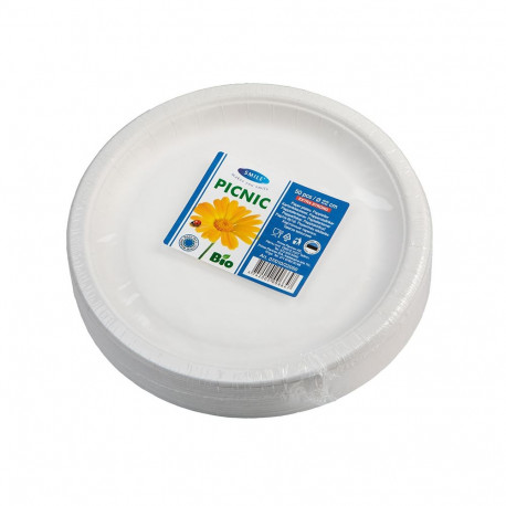 Smile papptaldrikud 22cm, 50tk, extra