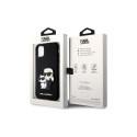 Karl Lagerfeld PU Saffiano Karl and Choupette NFT Case for iPhone 11 Black