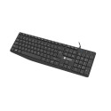 KEYBOARD NATEC NAUTILUS US LAYOUT BLACK SLIM