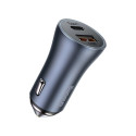 CAR CHARGER 12-24V USB + USB-C 40W GRAY