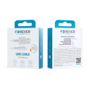 Forever kaabel USB - Lightning 1A 3m, valge