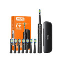 Sonic toothbrush with tips set and travel case BV E11 (Black)