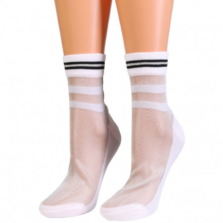 SOKISAHTEL THALIA valged õhukesed sokid 444