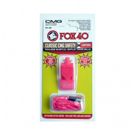 FOX CMG Classic Safety Whistle + String 9603-0408 Pink