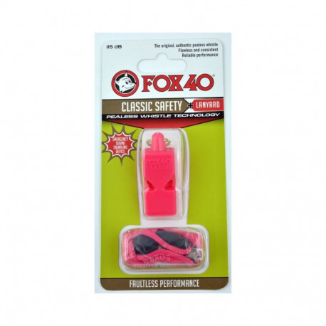 FOX Classic whistle + string 9903-0408 pink