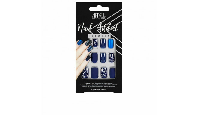 False nails Ardell Nail Addict Matte Blue (24 pcs)