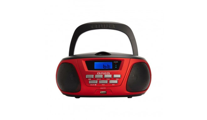 Radio CD Bluetooth MP3 Aiwa BBTU300RD    5W Sarkans Melns