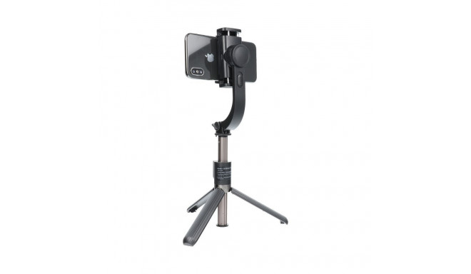Selfie stick with wireless remote control tripod with stabilizer GIMBAL SSTR-L08 black