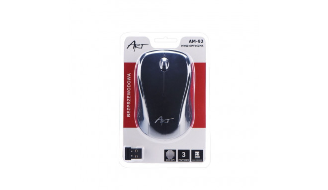 ART wireless computer mouse 2400 dpi AM-92 black