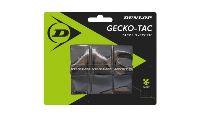 Tennis racket overgrip DUNLOP GECKO-TAC 3pcs. black