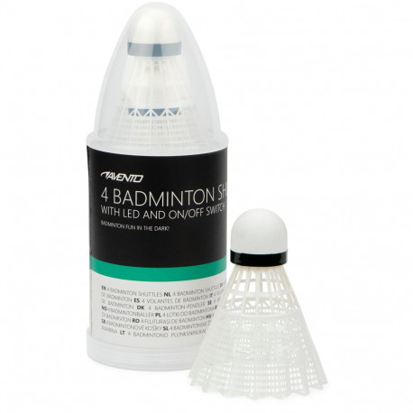 Badminton shuttles in tube AVENTO 46SG LED 4 pcs