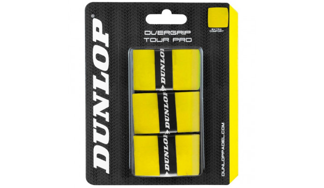 Padel bat overgrip DUNLOP TOUR PRO 3pcs. yellow