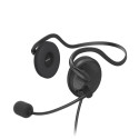 Kõrvaklapid+mikrofon Hama NHS-P100 PC Office Stereo Headset with Neckband/kaelale, 30mm black/must, 