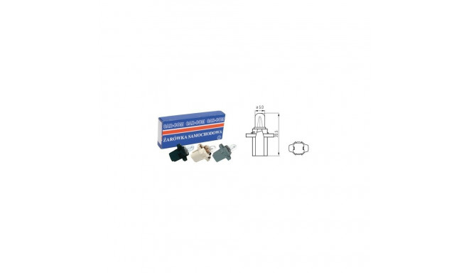 авто лампа 24V 1.2W B8.3D A6063V серый