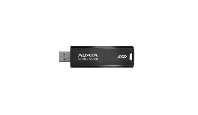 ADATA External SSD||SC610|500GB|USB 3.2|Write speed 500 MBytes/sec|Read speed 550 MBytes/sec|SC610-5