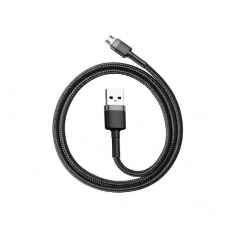 Baseus CABLE MICROUSB TO USB 1M/GRAY/BLACK CAMKLF-BG1