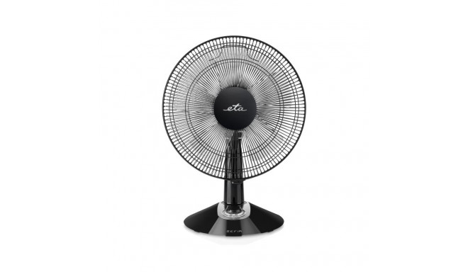 ETA Zefir 160790010 Table Fan, Number of speeds 3, 45 W, Oscillation, Diameter 30 cm, Black