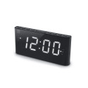 New-One Alarm function, CR136, Dual Alarm Clock Radio PLL, Black