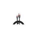 Baseus CABLE USB TO USB-C 1M/RED/BLACK CATKLF-B91