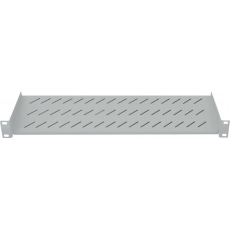 Intellinet 712200 1U 150mm 19" rack riiul, 2 kinnituspunkti, perforeeritud, hall