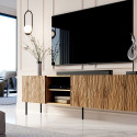 RTV JUNGLE cabinet 190x40.5x59.5 oak wotan + black legs