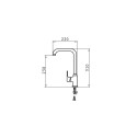 PYRAMIS SILVIO kitchen mixer granite black 090923238 dotted