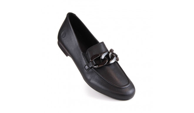 Comfortable leather shoes with a chain Remonte W RKR645, black (37)