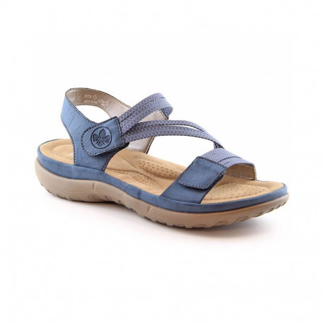 Comfortable Rieker W RKR587 blue sandals (39)