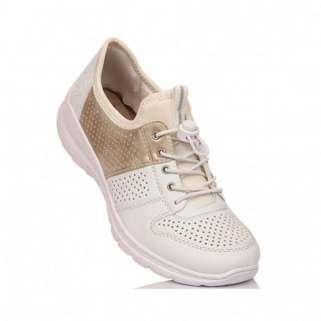 Comfortable Rieker W L3254-80 white shoes (41)